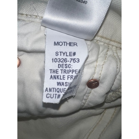 MOTHER  designer The Tripper Ankle Fray Play Date Size 24 Coastal Boho Bohemian - Picture 8 of 12